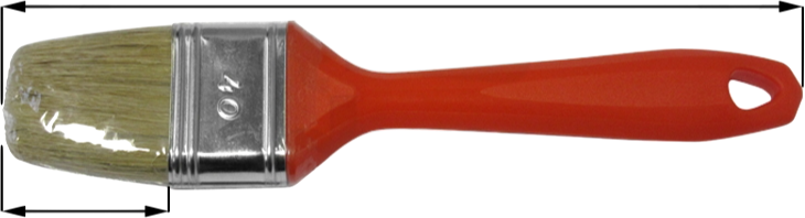 Roter Reinigungspinsel für Siebträger und Siebe